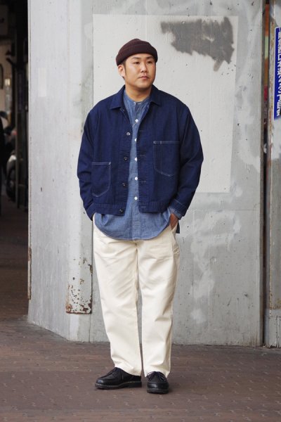 画像9: 【PointUp10%11/10迄】Post O'Alls(ポストオーバーオールズ)Mechanic Blouse 2(メカニックブラウス2)”8oz Denim Deep Wash" / Indigo(インディゴ)