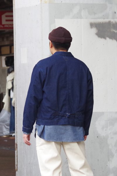 画像11: 【PointUp10%11/10迄】Post O'Alls(ポストオーバーオールズ)Mechanic Blouse 2(メカニックブラウス2)”8oz Denim Deep Wash" / Indigo(インディゴ)