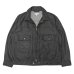画像1: ENGINEERED GARMENTS（エンジニアードガーメンツ）Trucker Jacket（トラッカージャケット）"CP Denim" / Black（ブラック） (1)