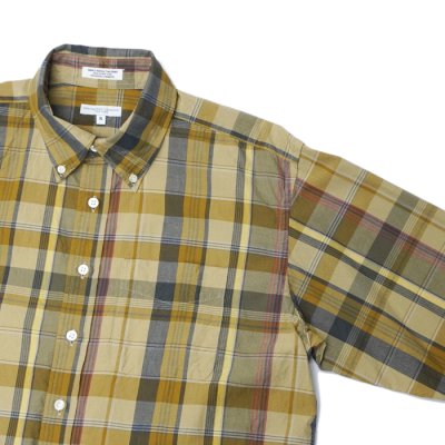 画像4: ENGINEERED GARMENTS（エンジニアードガーメンツ）19 Century BD Shirt （19 センチュリーボタンダウンシャツ）"Madras Print"/ Olive（オリーブ）