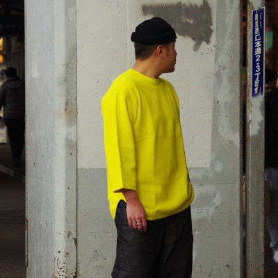 画像8: blurhms ROOTSTOCK（ブラームスルーツストック）Rough&Smooth Thermal Baseball Tee（ラフ&スムースサーマルベースボールTシャツ）/ Yeloow（イエロー）