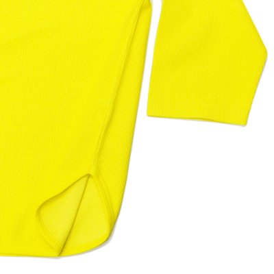 画像5: blurhms ROOTSTOCK（ブラームスルーツストック）Rough&Smooth Thermal Baseball Tee（ラフ&スムースサーマルベースボールTシャツ）/ Yeloow（イエロー）