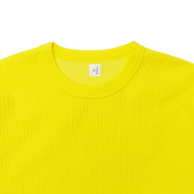 画像3: blurhms ROOTSTOCK（ブラームスルーツストック）Rough&Smooth Thermal Baseball Tee（ラフ&スムースサーマルベースボールTシャツ）/ Yeloow（イエロー）
