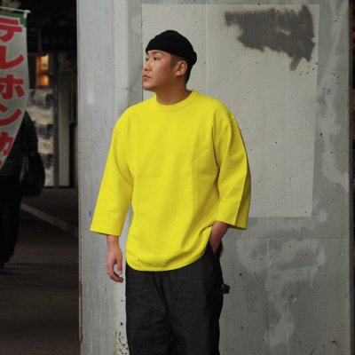 画像7: blurhms ROOTSTOCK（ブラームスルーツストック）Rough&Smooth Thermal Baseball Tee（ラフ&スムースサーマルベースボールTシャツ）/ Yeloow（イエロー）