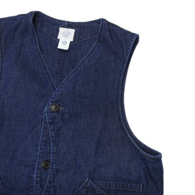 画像4: 【PointUp10%11/10迄】Post O'Alls(ポストオーバーオールズ)DEE Vest 2(ディー・ベスト 2)"8oz Denim Indigo Deep Wash" / Indigo(インディゴ)