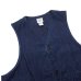 画像3: Post O'Alls（ポストオーバーオールズ）DEE Vest 2（ディー・ベスト 2）"8oz Denim Indigo Deep Wash" / Indigo（インディゴ）