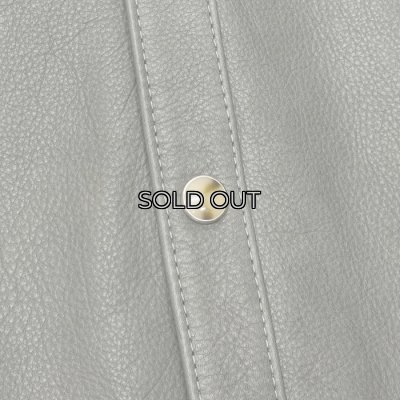 画像6: Y'2 LEATHER（ワイツーレザー）STEER OIL Western Shirt（ステアオイル ウエスタンシャツ）"Spring Edition" / Grey（グレー）