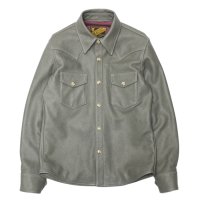 Y'2 LEATHER（ワイツーレザー）STEER OIL Western Shirt（ステアオイル ウエスタンシャツ）"Spring Edition" / Grey（グレー）