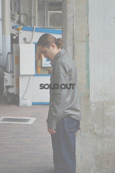 画像9: Y'2 LEATHER（ワイツーレザー）STEER OIL Western Shirt（ステアオイル ウエスタンシャツ）"Spring Edition" / Grey（グレー）