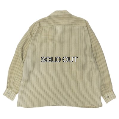 画像2: KAPTAIN SUNSHINE（キャプテンサンシャイン）Open Collered Shirt（オープンカラーシャツ） / Beige Stripe（ベージュストライプ）