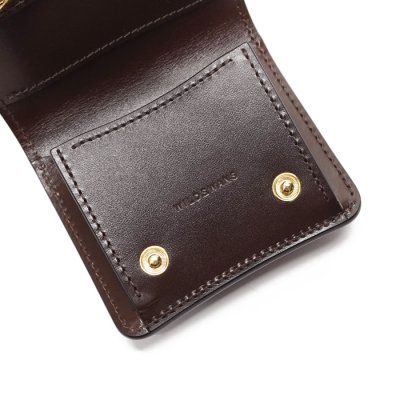 画像8: WILD SWANS（ワイルドスワンズ）PALM-V2（パームV2）コンパクトウォレット"サドルプルアップ"/Choco（チョコ）
