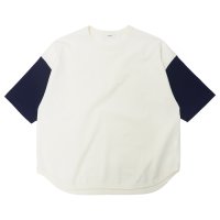 alvana（アルヴァナ）20/- Baseball Tee Shirt（20/ ベースボールTシャツ）/ White（ホワイト）
