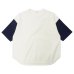 画像1: alvana（アルヴァナ）20/- Baseball Tee Shirt（20/ ベースボールTシャツ）/ White（ホワイト） (1)
