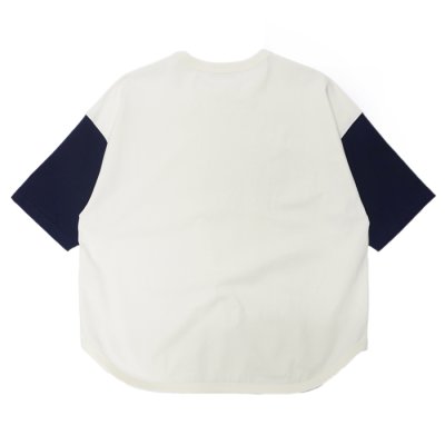 画像2: alvana（アルヴァナ）20/- Baseball Tee Shirt（20/ ベースボールTシャツ）/ White（ホワイト）