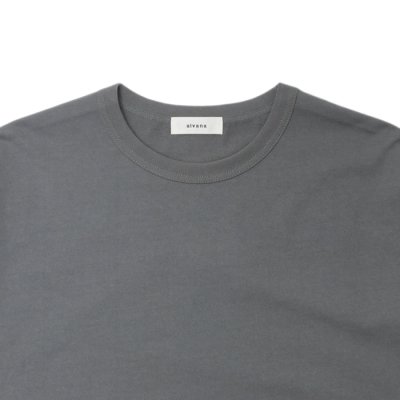 画像3: alvana（アルヴァナ）20/- Baseball Tee Shirt （20/ ベースボールTシャツ）/ Smoke Grey（スモークグレー）※サイズ2のみ