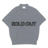 Yonetomi NEW BASIC（ヨネトミニューベーシック）LIGHT WAVE COTTON KNIT POLO（ライトウェーブコットンニットポロシャツ）/ Navy（ネイビー）