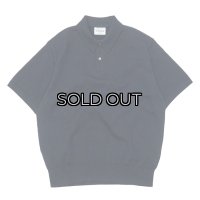 Yonetomi NEW BASIC（ヨネトミニューベーシック）LIGHT WAVE COTTON KNIT POLO（ライトウェーブコットンニットポロシャツ）/ Navy（ネイビー）