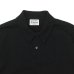 画像3: Yonetomi NEW BASIC（ヨネトミニューベーシック）LIGHT WAVE COTTON KNIT POLO（ライトウェーブコットンニットポロシャツ）/ Black（ブラック）