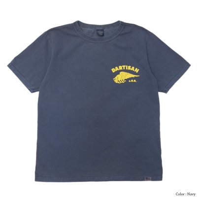 画像4: STUDIO D'ARTISAN(ステュディオ・ダ・ルチザン)USAコットンプリントTシャツ / Ivory(アイボリー)・Navy(ネイビー)