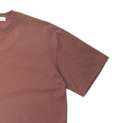 画像4: alvana(アルヴァナ)空紡 SHORT SLEEVE TEE SHIRTS(空紡ショートスリーブTシャツ)/ Red Brown(レッドブラウン)