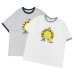 画像1: BARNS OUTFITTERS (バーンズアウトフィッターズ) Ringer Print Tee Shirt（リンガープリントTシャツ）”GARPEFLUITE＂/ White(ホワイト)・Grey (グレー) (1)