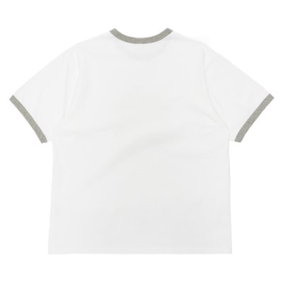 画像2: ＜30%OFF＞BARNS OUTFITTERS (バーンズアウトフィッターズ) Ringer Print Tee Shirt（リンガープリントTシャツ）”GARPEFLUITE?/ White(ホワイト)