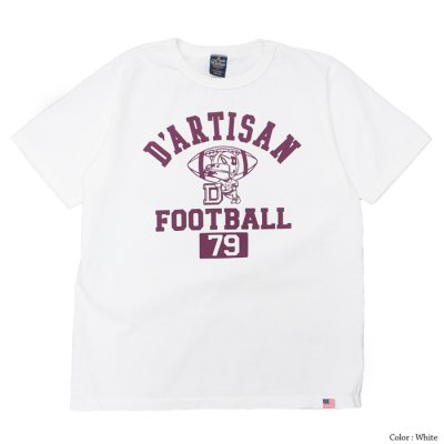 画像2: STUDIO D'ARTISAN（ステュディオ・ダ・ルチザン）USAコットンプリントＴシャツ / White（ホワイト）・Yellow（イエロー）