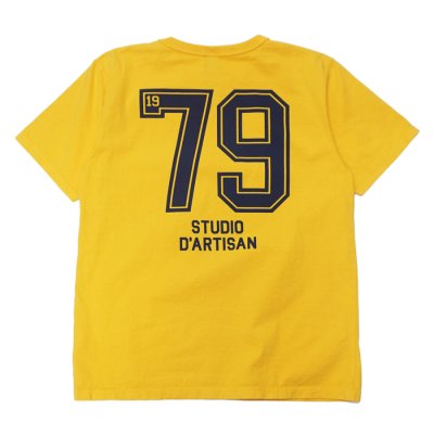 画像5: STUDIO D'ARTISAN(ステュディオ・ダ・ルチザン)USAコットンプリントTシャツ / White(ホワイト)・Yellow(イエロー)
