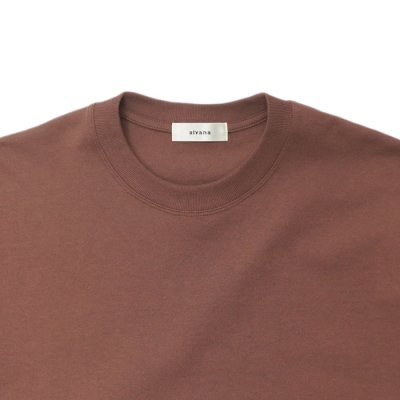 画像3: alvana(アルヴァナ)空紡 SHORT SLEEVE TEE SHIRTS(空紡ショートスリーブTシャツ)/ Red Brown(レッドブラウン)