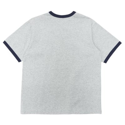 画像2: ＜30%OFF＞BARNS OUTFITTERS (バーンズアウトフィッターズ) Ringer Print Tee Shirt（リンガープリントTシャツ）”GARPEFLUITE?/ Grey (グレー)