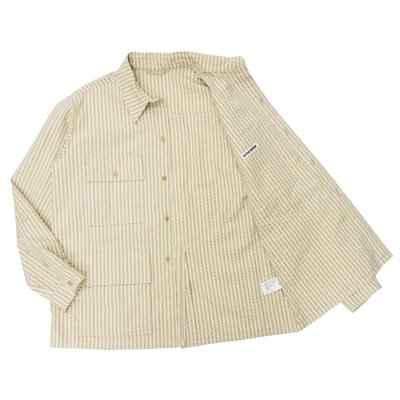 画像6: 【PointUp10%11/10迄】KAPTAIN SUNSHINE(キャプテンサンシャイン)Safari Shirt Jacket(サファリシャツジャケット)/ Golden Ecru(ゴールデンエクリュ)