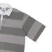 画像4: BARBARIAN（バーバリアン）Light Weight Rugby Collar Shirt S/S（ライトウェイト ラグビーカラーシャツS/S） ”3 Stripes" / Grey×Graphite（グレー×グラファイト）