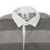 画像3: BARBARIAN（バーバリアン）Light Weight Rugby Collar Shirt S/S（ライトウェイト ラグビーカラーシャツS/S） ”3 Stripes" / Grey×Graphite（グレー×グラファイト）
