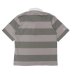 画像2: BARBARIAN（バーバリアン）Light Weight Rugby Collar Shirt S/S（ライトウェイト ラグビーカラーシャツS/S） ”3 Stripes" / Grey×Graphite（グレー×グラファイト） (2)