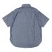 画像2: Post O'Alls（ポストオーバーオールズ）No,6 Shirt S/S（No,6 シャツ S/S）"Classic Chambray" / Indigo（インディゴ） (2)
