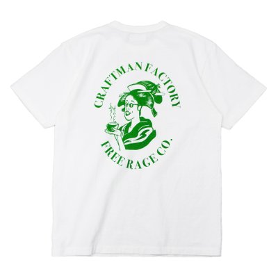 画像7: free rage（フリーレイジ）リサイクルコットンプリントTee"CRAFTMAN FACTORY" / Sand（サンド）・White（ホワイト）