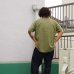 画像5: Post O'Alls（ポストオーバーオールズ）NAVY CUT SS（ネイビーカットSS）Seersucker / Olive（オリーブ） (5)