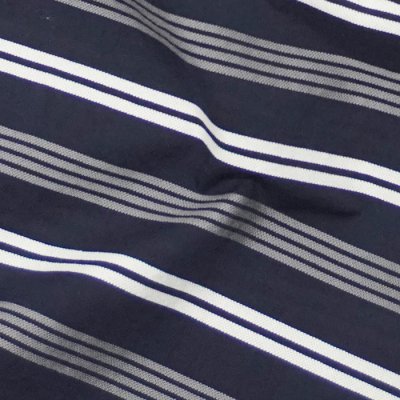 画像7: 【PointUp10%11/10迄】Post O'Alls（ポストオーバーオールズ）No,1 Shirt S/S（No,1シャツ S/S）"Holizontal Stripe" / Navy（ネイビー）