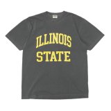 BARNS OUTFITTERS (バーンズアウトフィッターズ) Re:Producter S/S Print T-Shirt（リプロダクターS/SプリントTシャツ）”ILLINOIS＂/ Black（ブラック）
