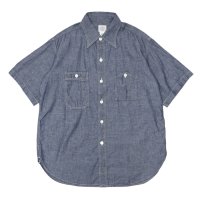 Post O'Alls（ポストオーバーオールズ）No,6 Shirt S/S（No,6 シャツ S/S）"Classic Chambray" / Indigo（インディゴ）
