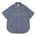 画像1: Post O'Alls（ポストオーバーオールズ）No,6 Shirt S/S（No,6 シャツ S/S）"Classic Chambray" / Indigo（インディゴ） (1)
