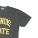 画像4: BARNS OUTFITTERS (バーンズアウトフィッターズ) Re:Producter S/S Print T-Shirt（リプロダクターS/SプリントTシャツ）”ILLINOIS＂/ Black（ブラック）