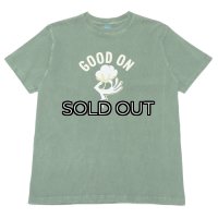 ＜50%OFF＞Good On（グッドオン）Logo Print Short Sleeve Crew Neck Tee（ロゴプリントショートスリーブクルーネックTシャツ）"GOOD COTTON" / Dk.Green（ダークグリーン）