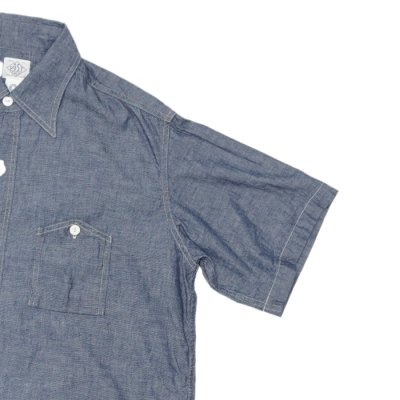 画像4: Post O'Alls（ポストオーバーオールズ）No,6 Shirt S/S（No,6 シャツ S/S）"Classic Chambray" / Indigo（インディゴ）