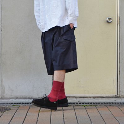 画像10: 【PointUp10%11/10迄】ENGINEERED GARMENTS(エンジニアードガーメンツ)Gurkha Short(グルカショーツ)"Hight Count Twill" / Dk,Navy(ダークネイビー)