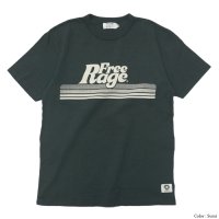 ＜30%OFF＞free rage（フリーレイジ）リサイクルコットンプリントTee"Free Rage / Sumi（スミクロ）