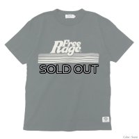 ＜40%OFF＞free rage（フリーレイジ）リサイクルコットンプリントTee"Free Rage / Sumi（スミクロ）