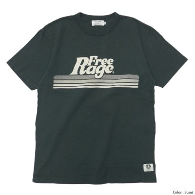 画像2: free rage（フリーレイジ）リサイクルコットンプリントTee / White（ホワイト）・Sumi（スミクロ）
