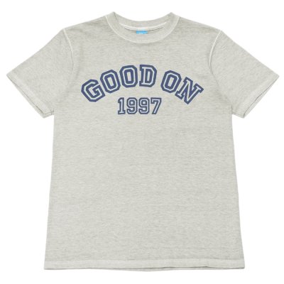 画像1: Good On（グッドオン）Logo Print Short Sleeve Crew Neck Tee（ロゴプリントショートスリーブクルーネックTシャツ）"GOOD ON 1997"/Ash（アッシュグレー）