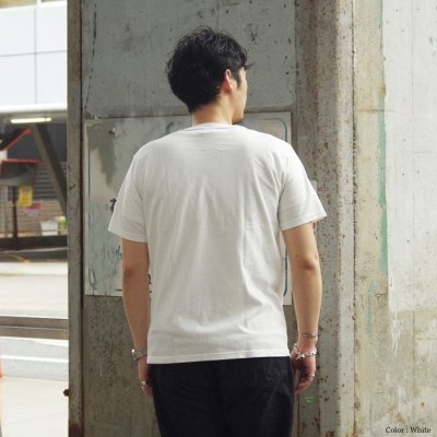 画像12: STUDIO D'ARTISAN(ステュディオ・ダ・ルチザン)USAコットンプリントTシャツ / Ivory(アイボリー)・Navy(ネイビー)